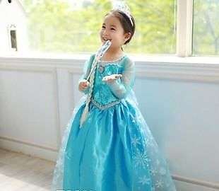 FROZEN "SPARKLE" DRESS + CROWN - IN STOCK