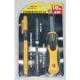 10 IN 1 SCREWDRIVER BIT SET