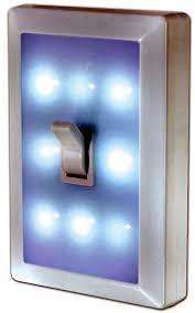 BATTERY OPERATED LED NIGHT LIGHT WALL SWITCH
