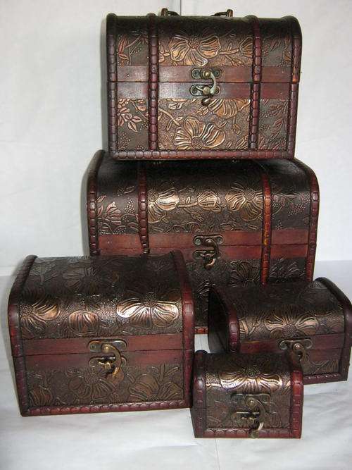 FANTASTIC 5 IN 1 -  SET OF WOODEN BOXES - YES 5 IN 1