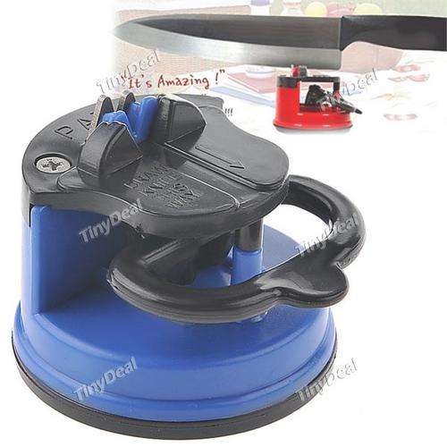 KNIFE SHARPENER WITH SUCTION PAD