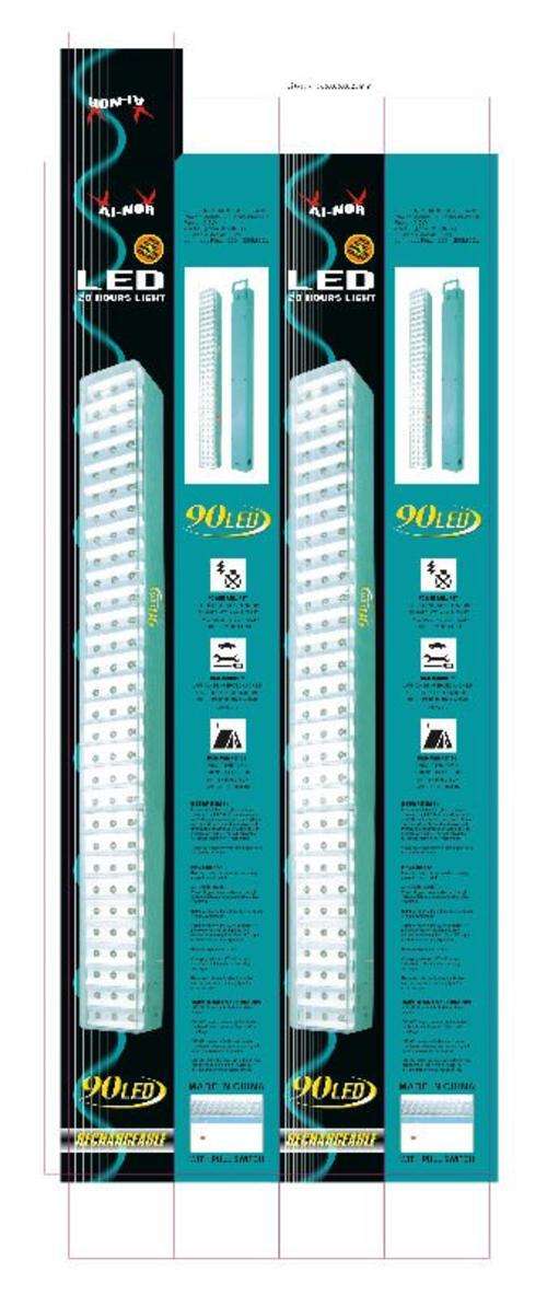 90 LED rechargable light