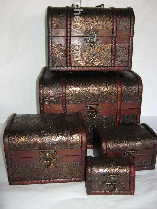 FANTASTIC 5 IN 1 -  SET OF WOODEN BOXES - YES 5 IN 1