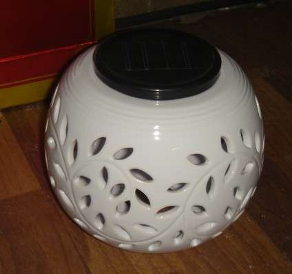 BRILLIANT CERAMIC BOWL SOLAR LIGHT