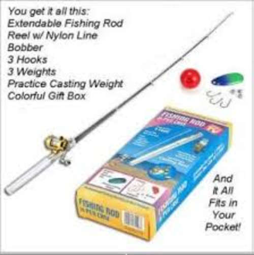 FISHING ROD IN PEN CASE