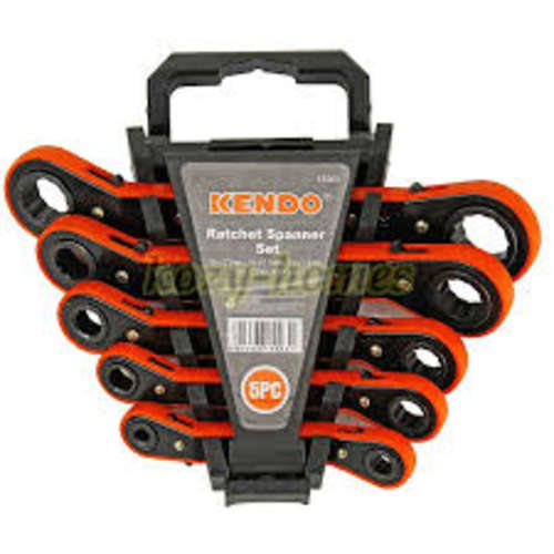 5 PIECE RATCHET RING SPANNER SET