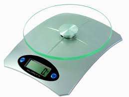 DIGITAL KITCHEN SCALE WITH GLASS - MODERN DESIGN
