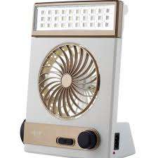 SOLAR POWERED FAN WITH TORCH AND LIGHT  - DUAL CHARGING BY SOLAR AND POWER