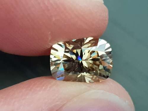 **SPECTACULAR** FANCY COGNAC 2CT SIZE ELONGATED CUSHION CUT MOISSANITE - VVS