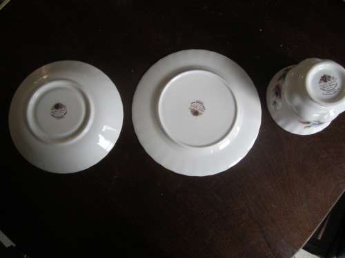 ROYAL ALBERT FLOWER OF THE MONTH MARCH TRIO, TEA CUP AND SAUCER