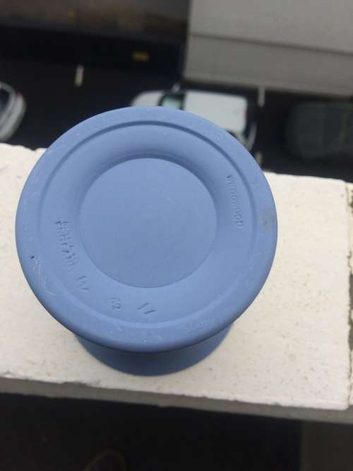 WEDGWOOD JASPERWARE BLUE VASE IN EXCELLENT CONDITION