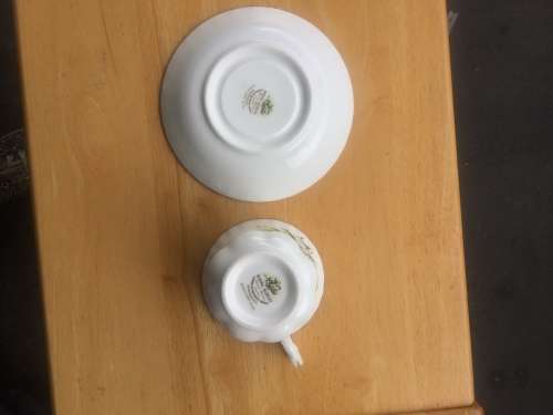 ROYAL ALBERT FLOWER OF THE MONTH JANUARY TEA CUP AND SAUCER  IN EXCELLENT CONDITION