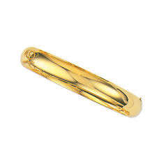 9CT GOLD 8MM "C" SHAPED BANGLES