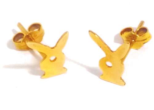 9ct Solid Gold Playboy Earrings