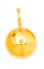 9ct Yellow Gold Small Dome Buttoo