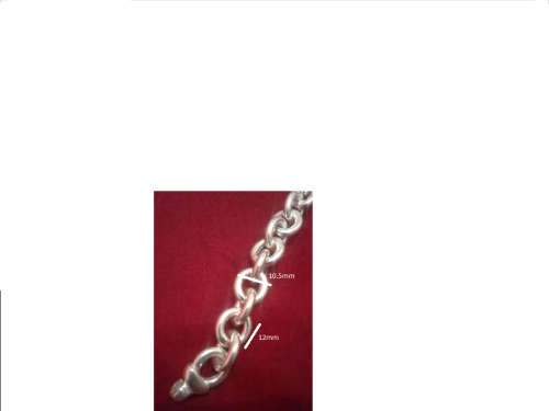 Genuine Sterling Silver Italian Belcher Handchain