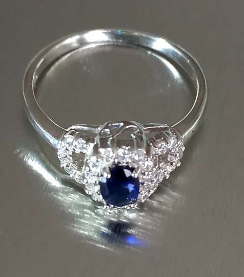 STERLING SILVER Genuine 925  DRESS RING WITH 28 CUBIC ZIRCONIA  **STOCK ON HAND**