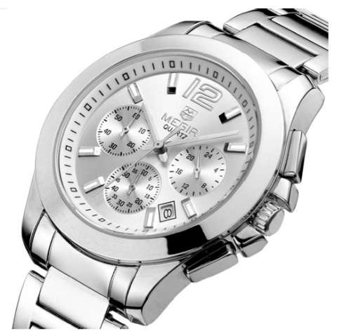 AUTHENTIC QUALITY-MEGIR CHRONOGRAPH IN MEGIR BOX -  GREAT LOOKING WATCH