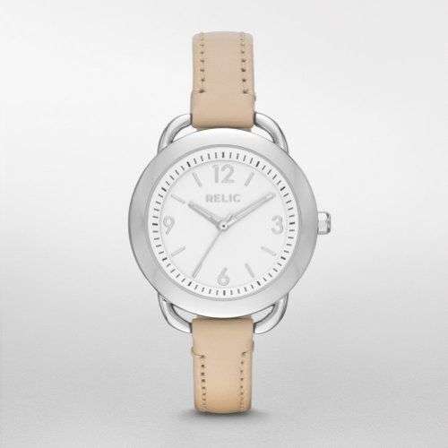 RELIC ZR12064  PRETTY QUARTZ WATCH - IN RELIC TIN -RELIC PART OF FOSSIL INC.