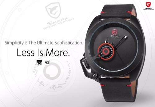 Shark-Tawny Shark Sport Watch - -Authentic - Great sporty watch - Black-out model