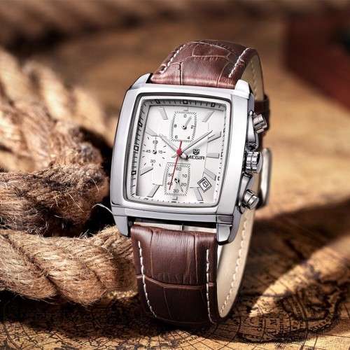 AUTHENTIC QUALITY-MEGIR CHRONOGRAPH IN MEGIR BOX -STUNNING  GREAT LOOKING WATCH