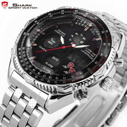 Shark Sport Watch - Analogue and Digital-Authentic - Great sporty watch