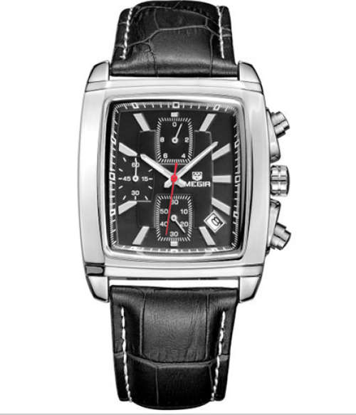 AUTHENTIC QUALITY-MEGIR CHRONOGRAPH IN PRESENTATION TIN -STUNNING  GREAT LOOKING WATCH