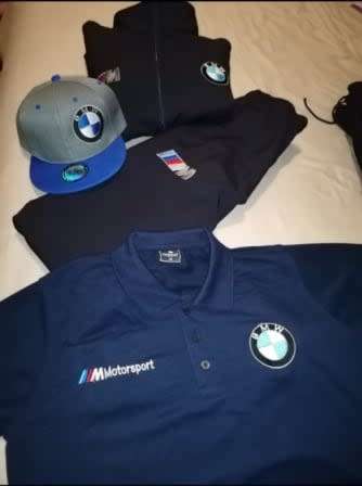 Navy Blue- BMW Softshell Tracksuit+Cap+Golf Shirt (Sizes S- 3XL)
