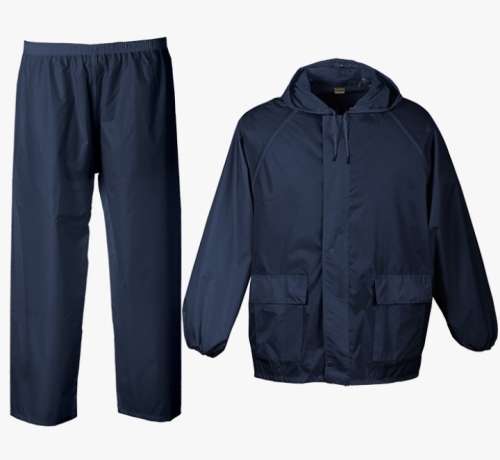 Navy Blue  Rubberised Rain Suit ( Sizes Available Small -4XL)