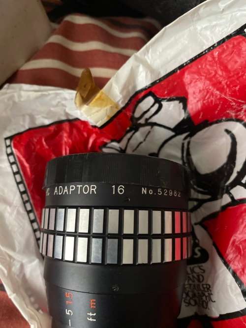 Anamorphic adaptor 16 no 52982 in original pouch box and shopping bag