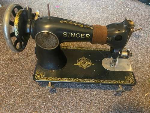 Singer Sewing Machine With Treadle Base