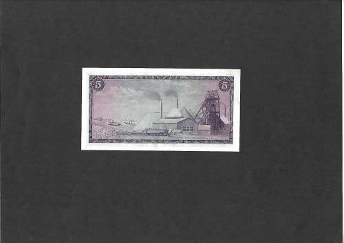 T W de Jongh 1967 Five Rand (marks)