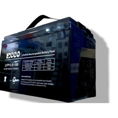 ECCO 12.8V 100Ah Rechargeable Battery - LFP12.8-100