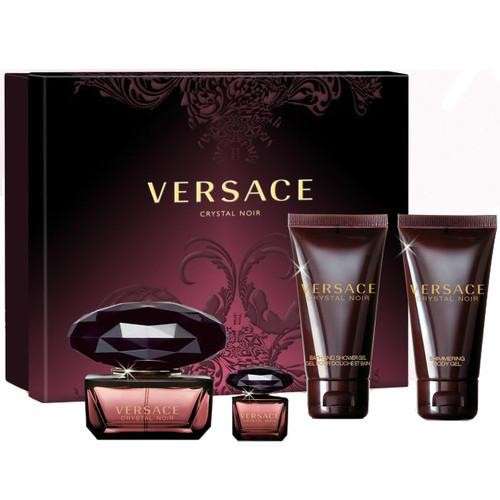 Versace Crystal Noir Gift set for Woman 50ml EDT+5ml EDT+Showe gel+Shimmering Body gel