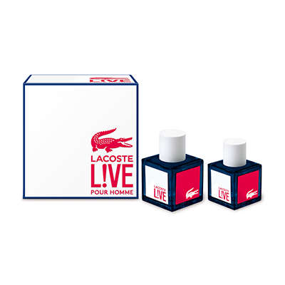Lacoste Live Duo Pack For Men - 100ml EDT + 40ml