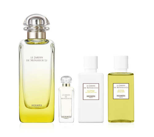 Hermes Le Jardin De Monsieur Li Gift set  for Women 100ml EDT+7.5ml EDT+40ml Body lotion+40ml Shower