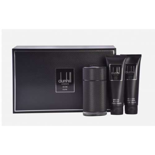 Alfred Dunhill Icon Elite Gift set 100ml EDP+After shave balm+Shower gel+Pouch