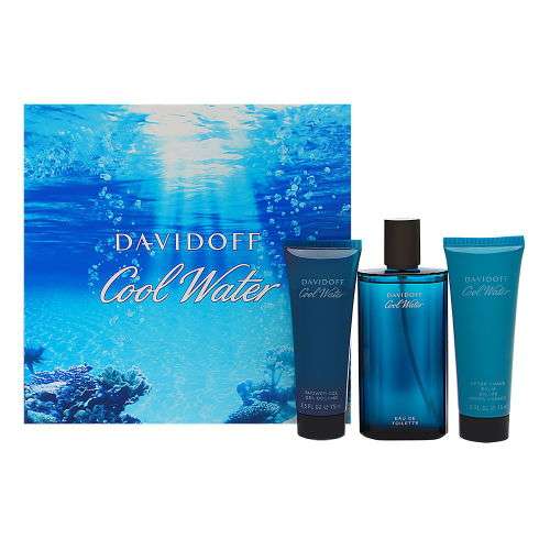 Davidoff Cool Water Gift set for Men 125ml EDT+After shave balm+Shower gel