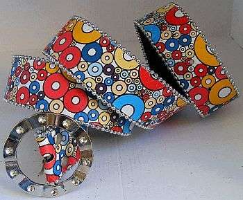 ~R10~ SILVER BEADED RETRO BELT - LENGTH: 105cm