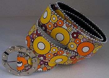 ~R10~ SILVER BEADED RETRO BELT - LENGTH: 110cm