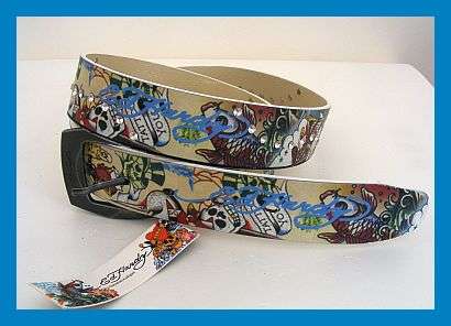 ED HARDY BELT WITH RHINESTONE DETAIL - 110CM