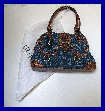 BLUE GUESS HANDBAG