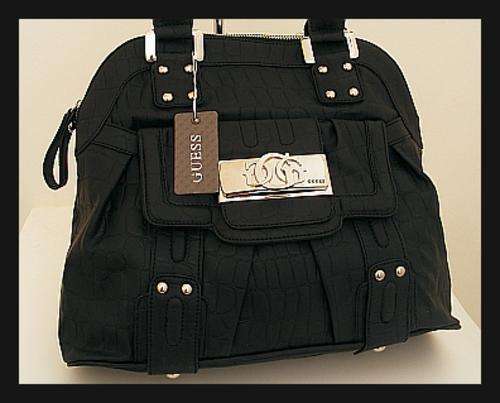 STUNNING LARGE BLACK GUESS HANDBAG
