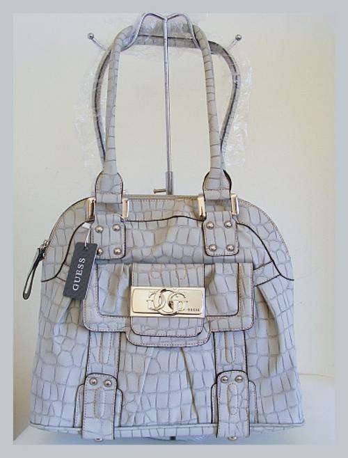 STUNNING LARGE LIGHT GREY GUESS HANDBAG