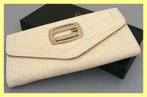 CREAM GUESS PURSE
