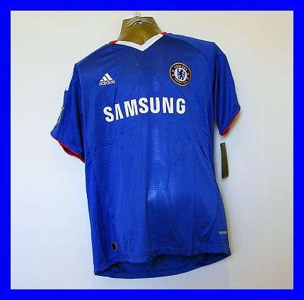 BLUE ADIDAS CHELSEA HOME SOCCER SHIRT - SIZE : XL
