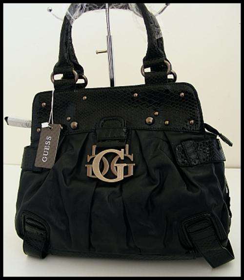 BLACK GUESS HANDBAG - LARGE