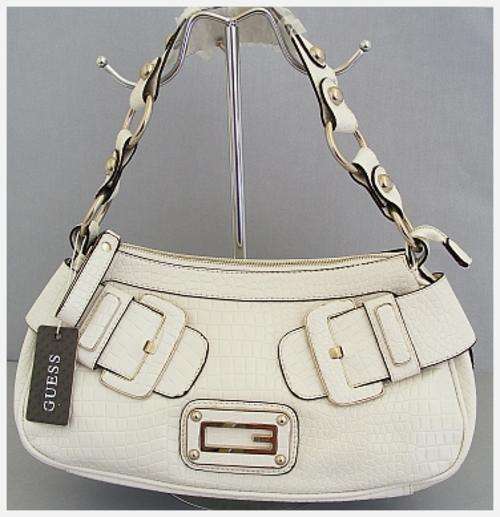 WHITE GUESS HANDBAG - MEDIUM SIZE