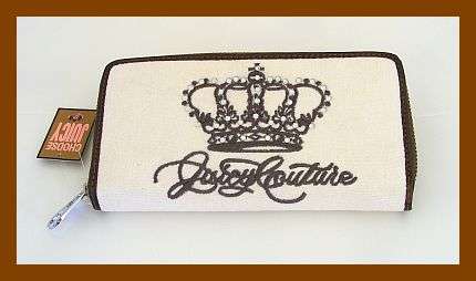 CREAM VELVET JUICY COUTURE PURSE