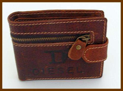MENS DIESEL WALLET - BROWN